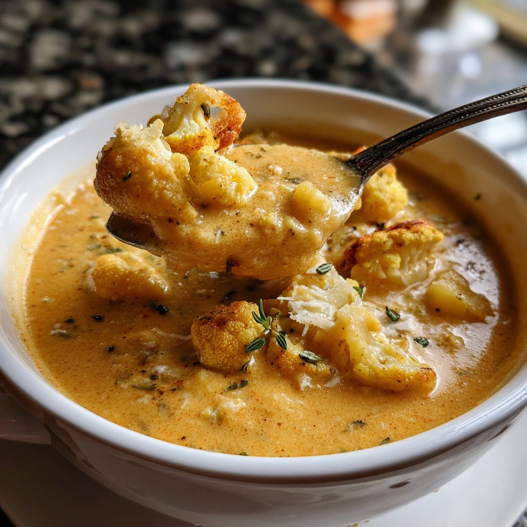 Blumenkohlsuppe mit Kartoffeln