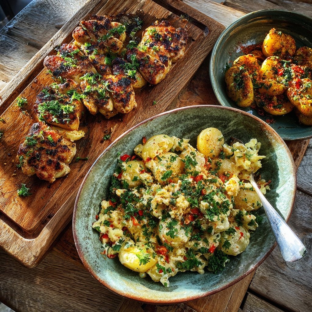 Grill Beilagen Mit Mediterranem Kartoffelsalat