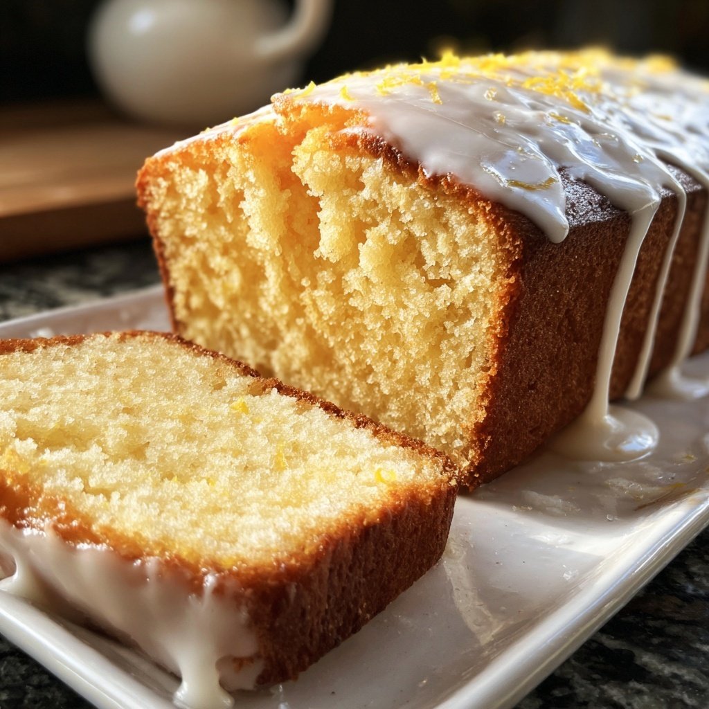 Zitronenkuchen mit Joghurt