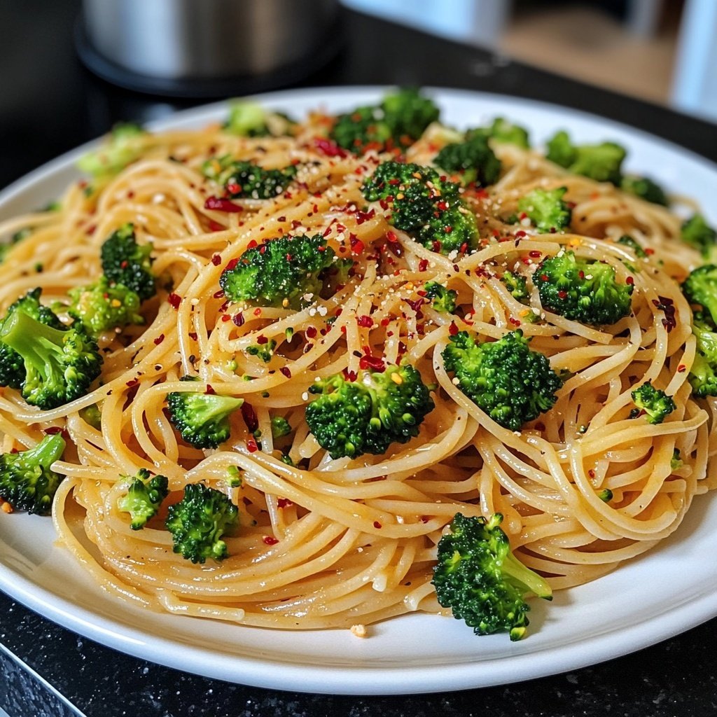 Spaghetti mit Brokkoli und Chili