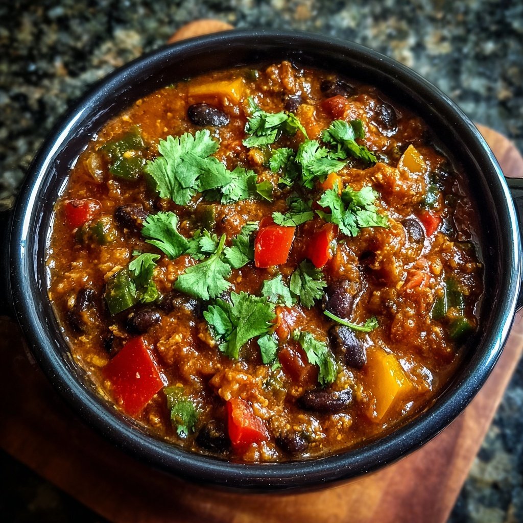 Chili sin Carne mit Koriander