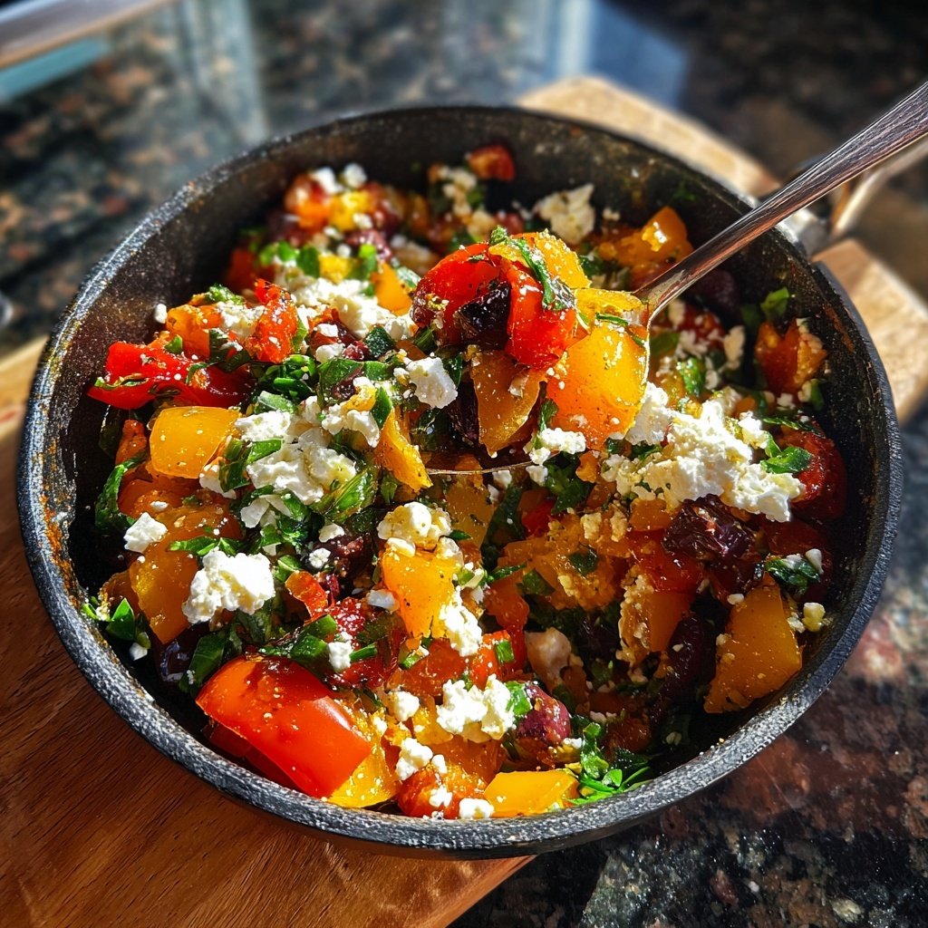 Gesund & Leicht Mediterrane Gemüsepfanne mit Feta