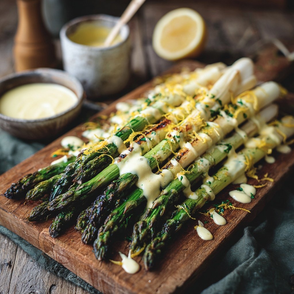 Grüner Spargel Mit Sauce Hollandaise Leicht
