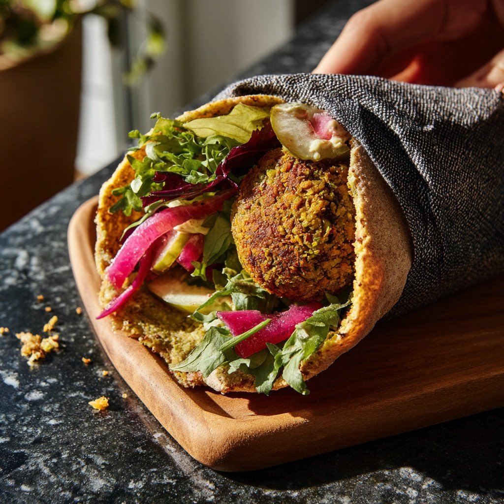 Falafel im Wrap