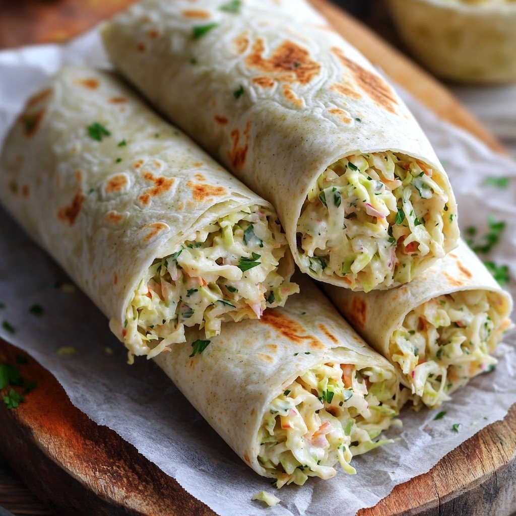Wraps mit Krautsalat