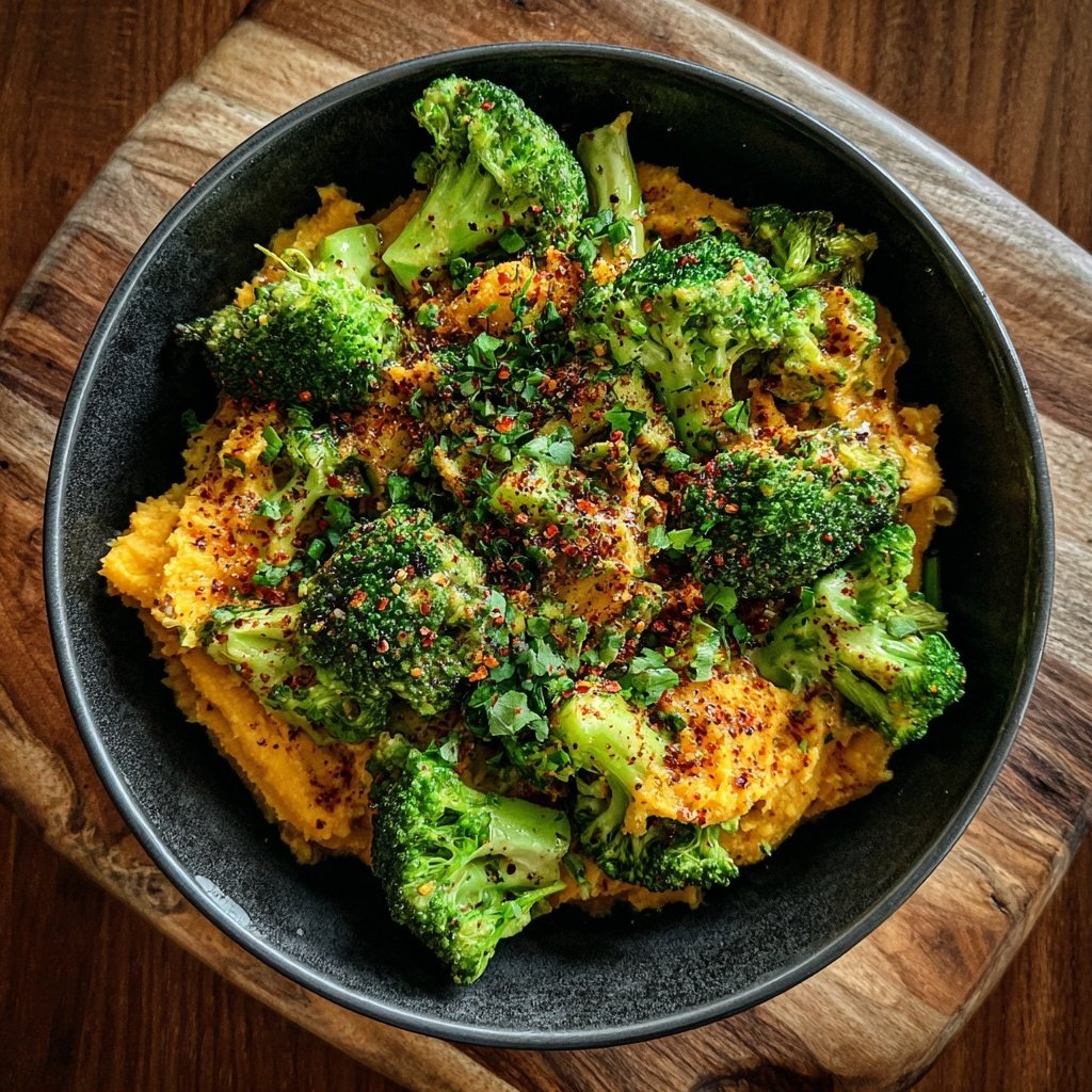 Brokkoli Süßkartoffel Bowl Leicht