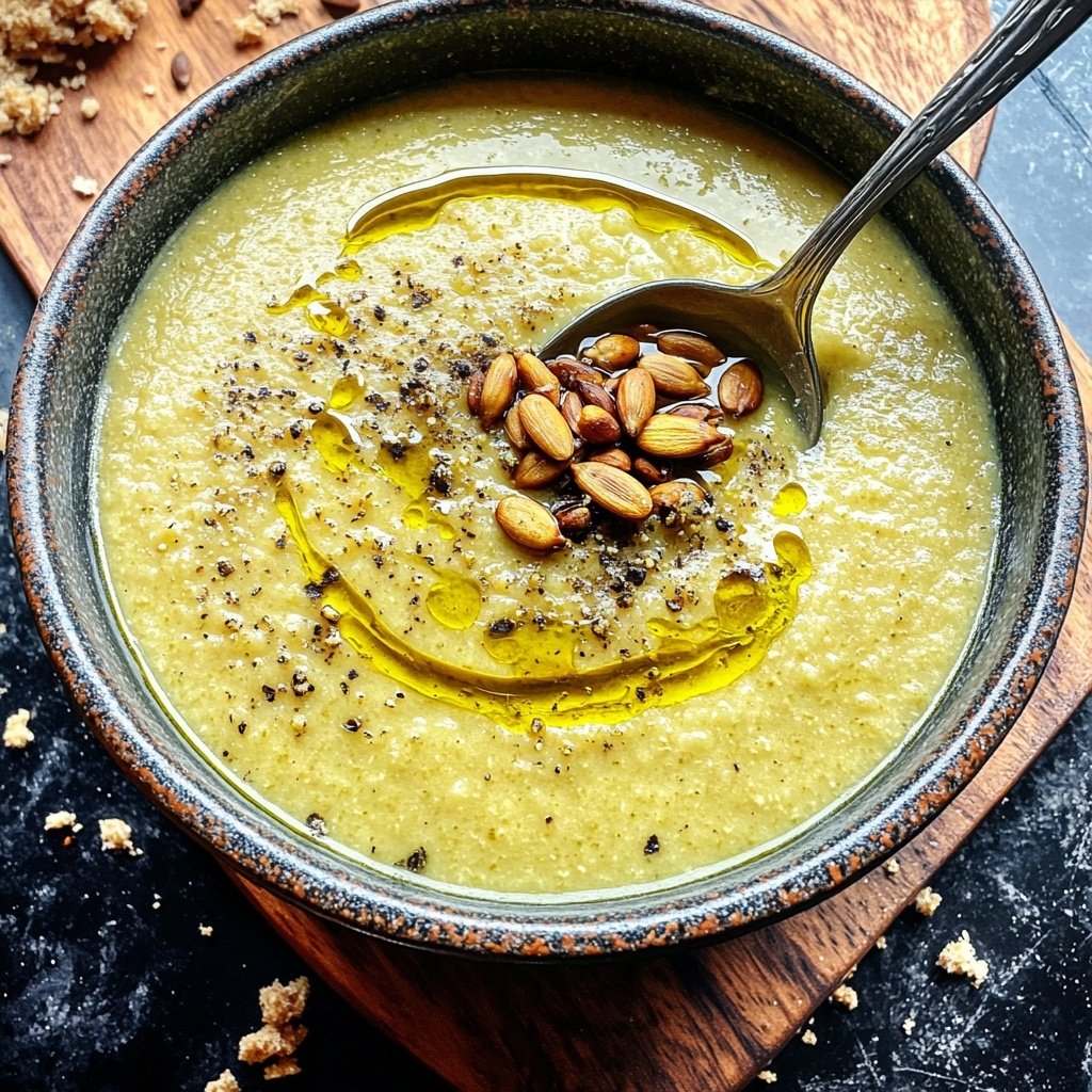 Kürbissuppe mit Knoblauch