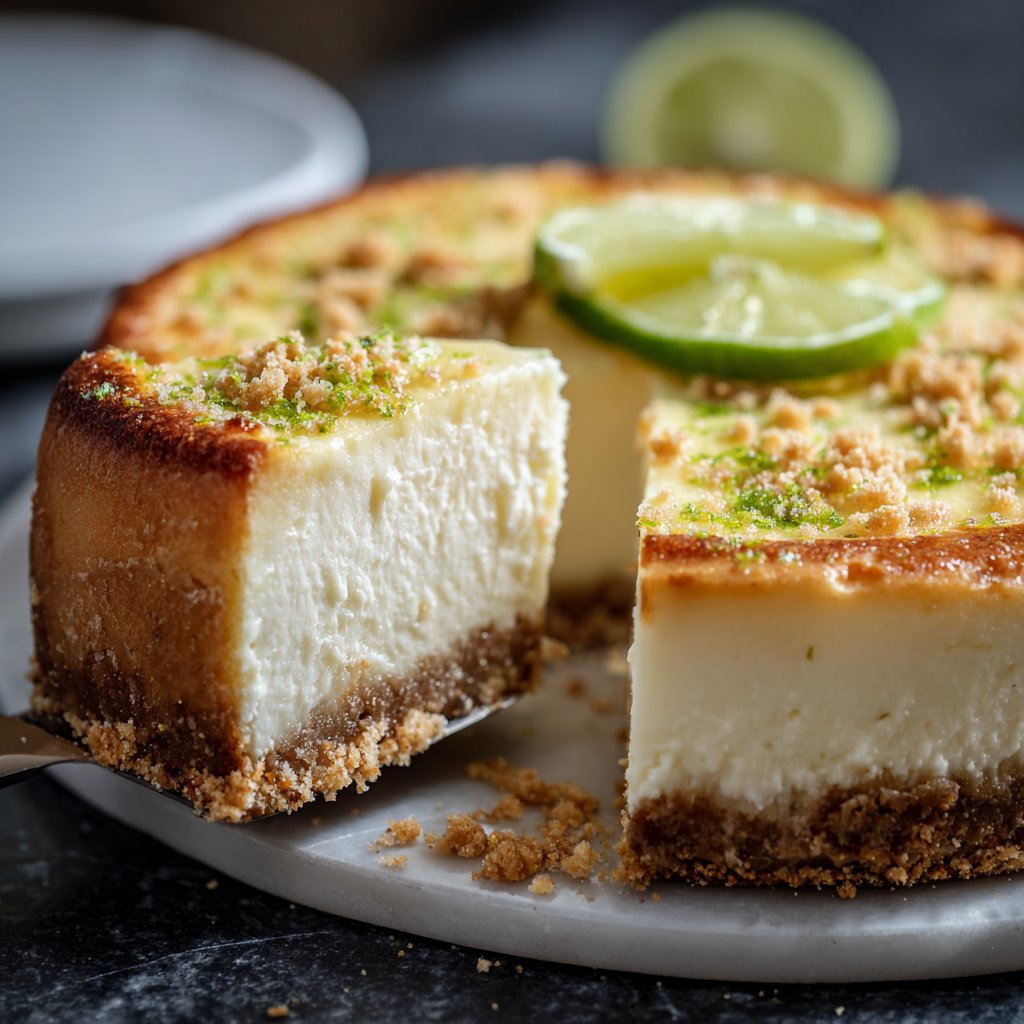Käsekuchen mit Quark und Limette