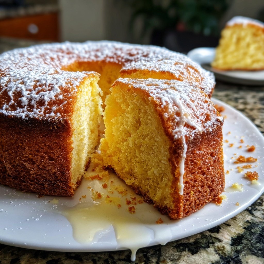 Zitronenkuchen mit Joghurtfüllung