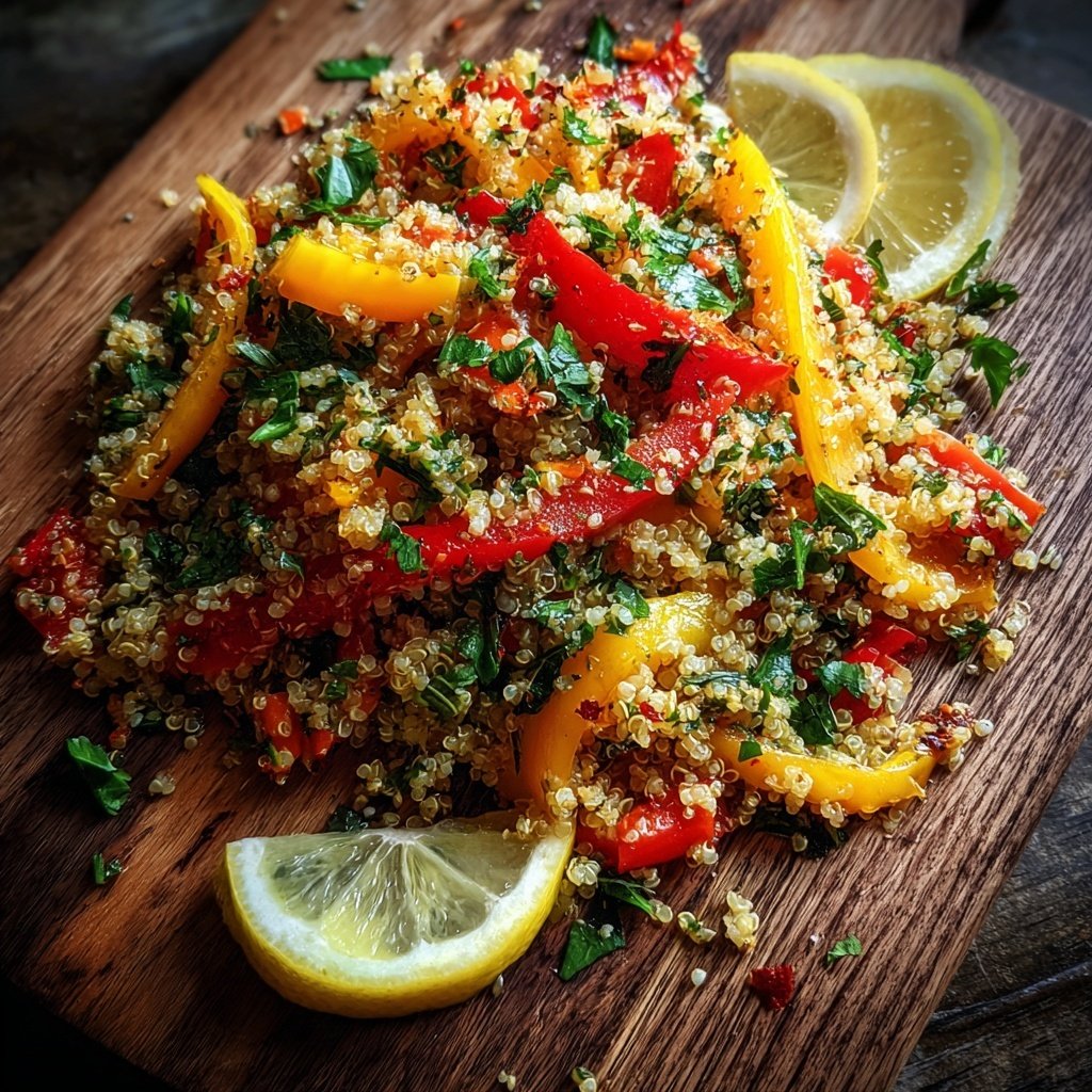 Bunter Quinoasalat Zum Grillen Mit Paprika