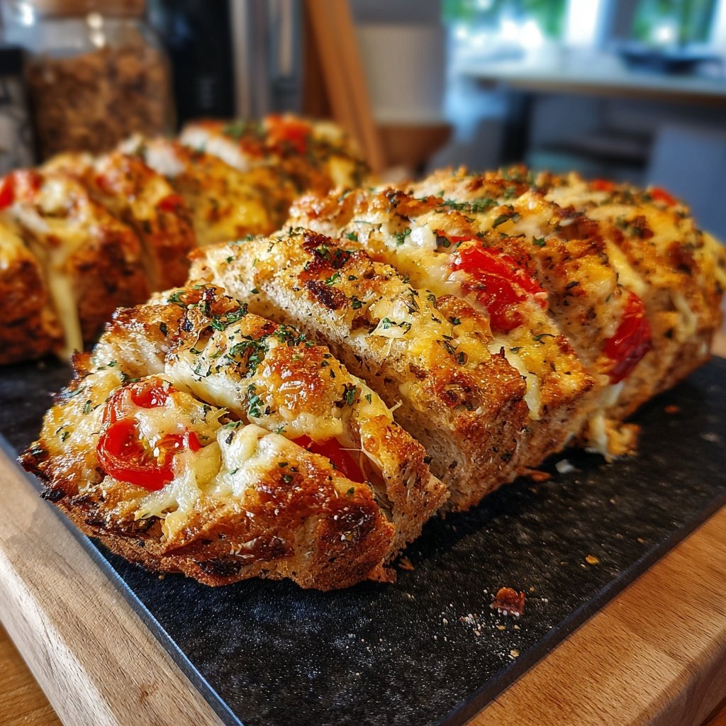 Zupfbrot Mit Tomaten Und Käse