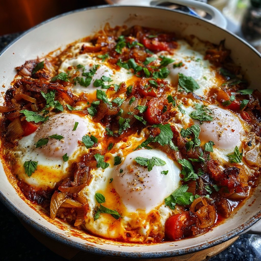 Shakshuka mit Zwiebeln