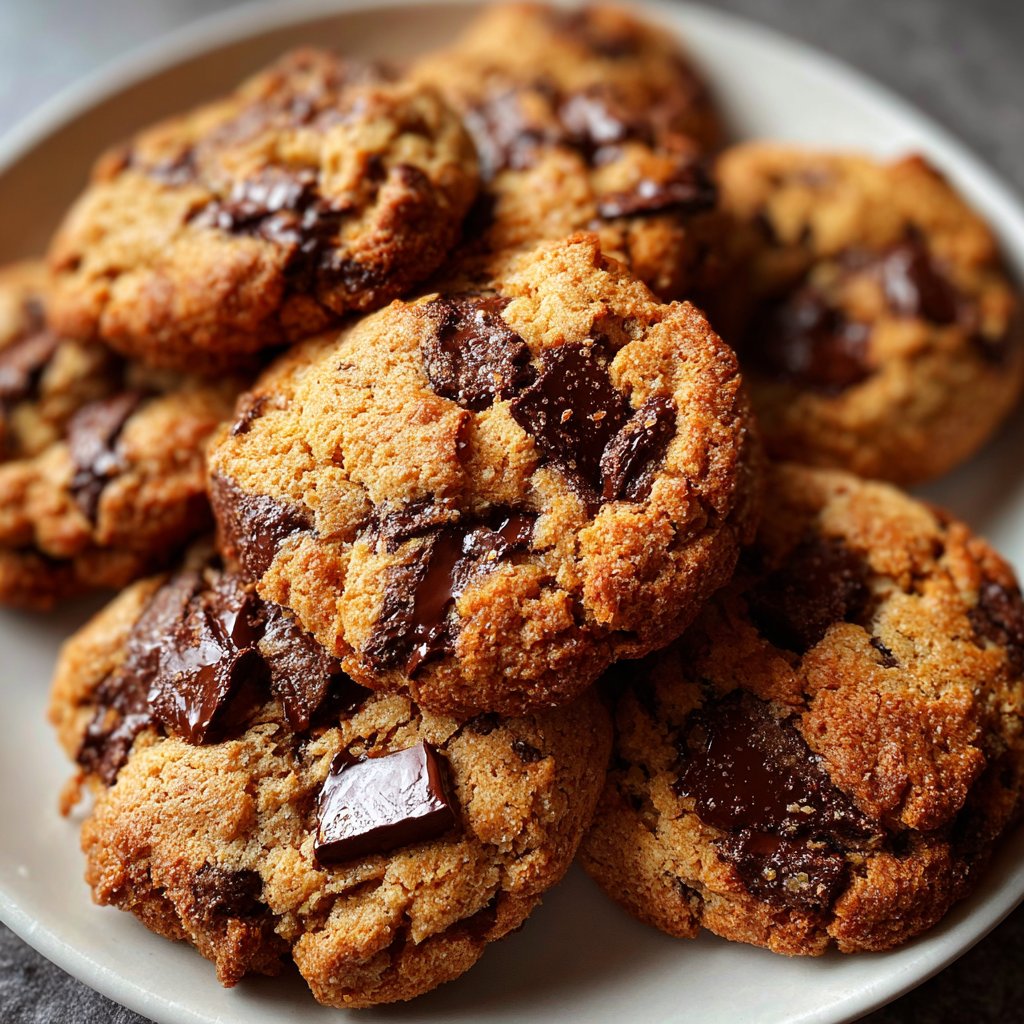 Cookies mit dunkler Schokolade