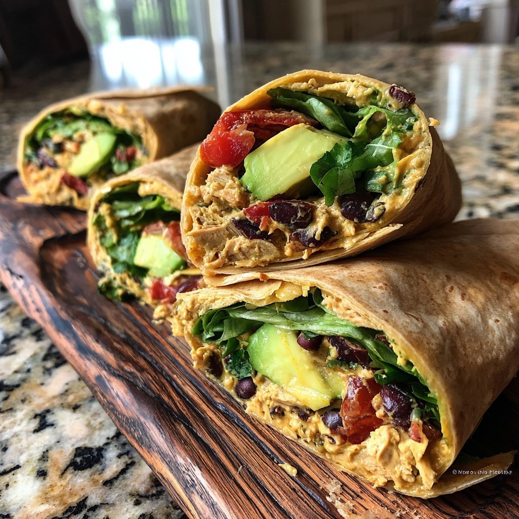 Wraps mit Bohnen und Avocado