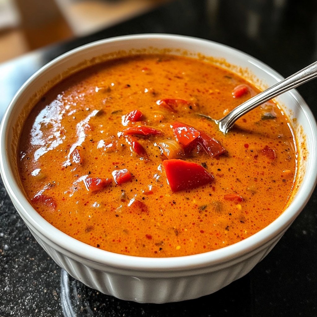 Tomatensuppe mit Paprika