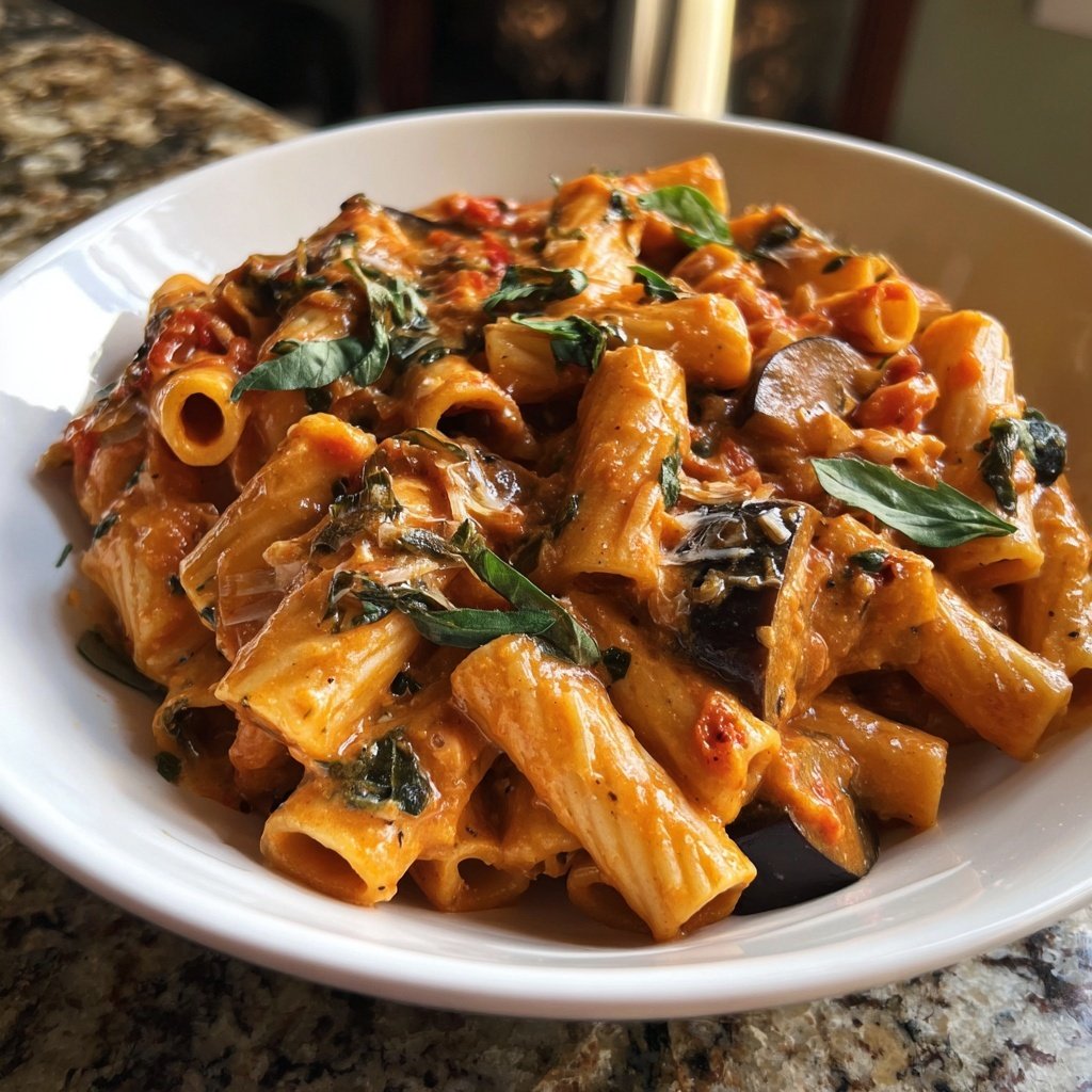 Internationale Küche Italienische Pasta alla Norma